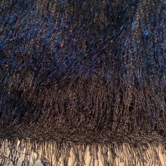 Fun and flirty black fuzzy/furry mini skirt from Bedo - Picture 2 of 3